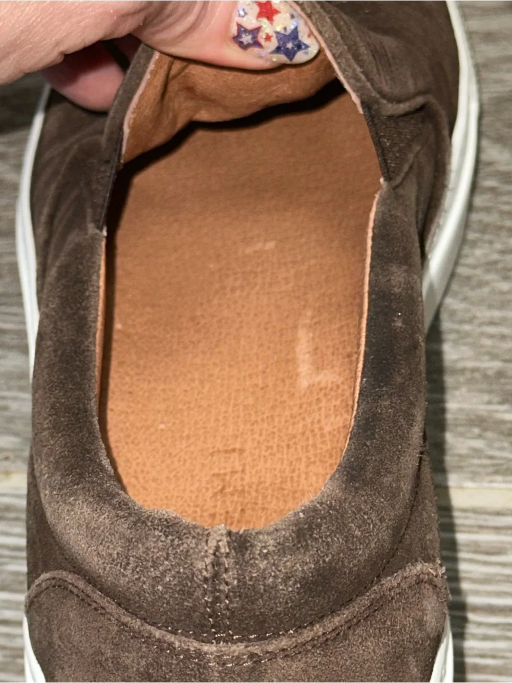 M. Gemi Cerchio Brown Corduroy Suede Slip On Sneakers Women’s 39 Casual Comfort